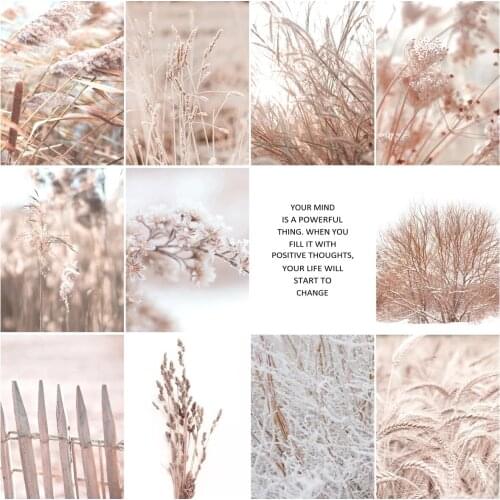 5D DIY Full Drill Diamond Painting Wheat Reed Diamond Mosaic Landscape Flower Plant Art Embroidery Cross Stitch Set Home Decor