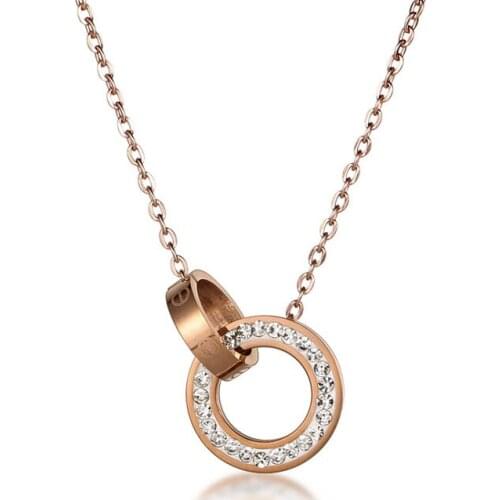 Classic Necklace For Women Stainless Steel Party Charm Jewelry Accessories Clavicle Chain Pendant Valentine Fashion Gift