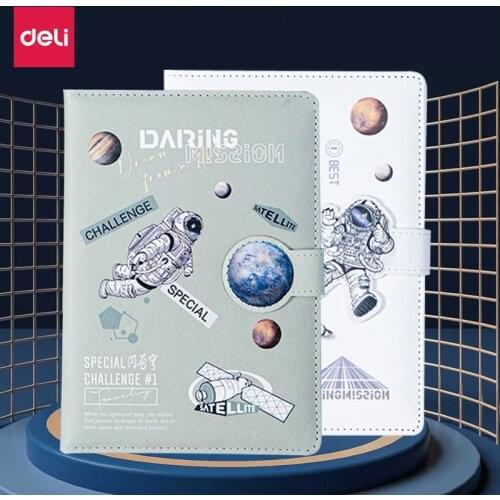 32k color page magnetic notebook astronaut exquisite PU cover diary book cute creative stationery