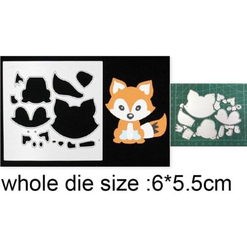 Animals Fox Metal Cutting Dies Embossing Die Cuts Decoration Scrapbooking dies Paper Craft Knife Mould Blade Punch Stencils dies