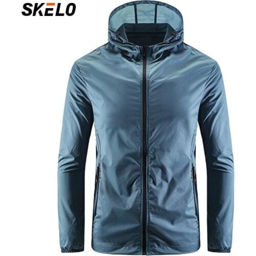 2021 Mens summer sunscreen clothing ultra-thin breathable quick-drying ice silk sunscreen clothing fishing skin clothing