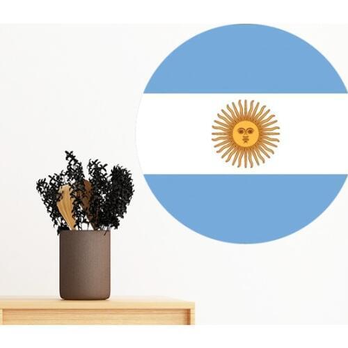 Wall Sticker Art Decals Mural DIY Wallpaper Room Decal 60cm UK World National Flag Europe Country Symbol Mark Round Removable