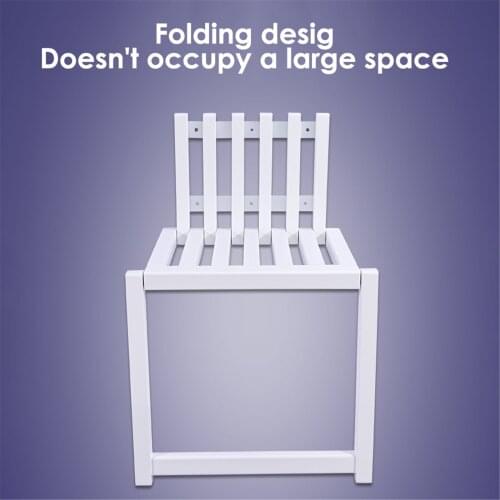 Wall Folding Chair Wall-mounted Invisible Folding Chair Solid Wood Shoe Changing Stool For Bedroom Bathroom Balcony Meeting Room