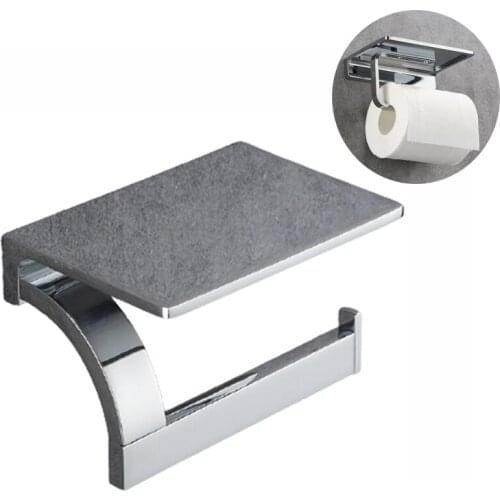 NEW Bathroom Toilet Paper Holder Soild Brass Luxury Bright Chrome Roll Bath Paper Holder for Bathroom Wall Mounted