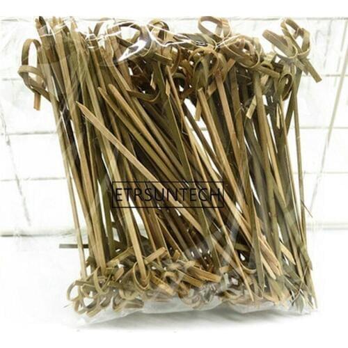 12cm Disposable Bamboo Fork Twisted Party Buffet Fruit Desserts Food Cocktail Sandwich Fork Stick Pick Skewer