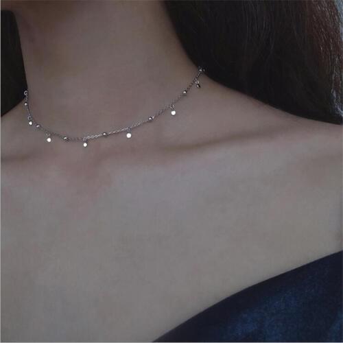 925 Sterling Silver Jewelry Tassel Beads Temperament Short Personality Clavicle Chain Personality Necklaces N115