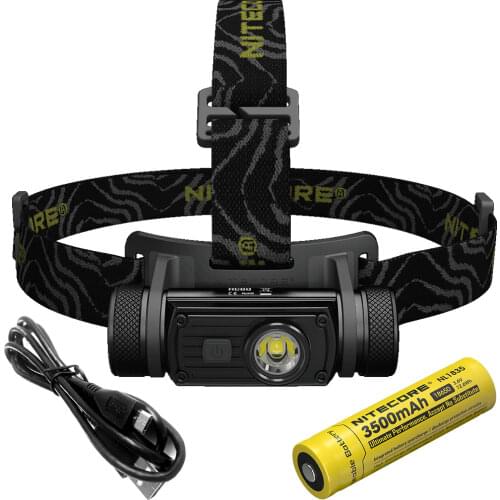 SALE NITECORE HC65 Headlamp CREE XM-L2 U2 1000Lumes Rechargeable Headlight Waterproof Camping Travel 18650 Battery Free Shipping