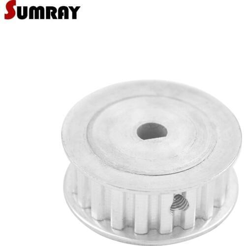 SUMRAY XL D type Timing Pulley 25T CNC Belt Pulley 5*4.5/6*5/8*7/10*9mm bore 11mm width D type Aluminium Motor Pulley