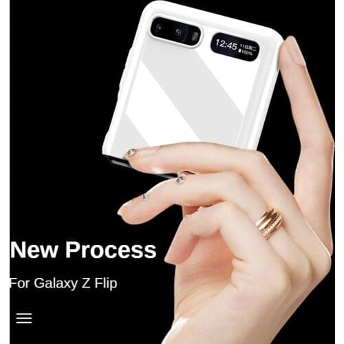 Luxury Cute Mobile Phone Case For Samsung Galaxy Z Flip Plating PC Smooth GKK Anti-Knock Protective Shell Shockproof Back Cover