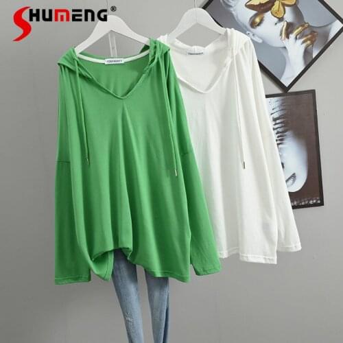 Shumeng Women's Hooded T-shirts