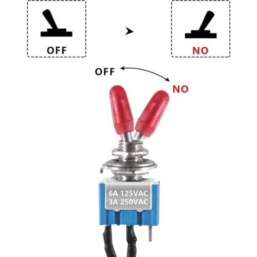 Toggle Switches ON OFF SPST with Pre-soldered Wires 3v/5v/12v/24v/72v/110v/220v/240v/ mini Toggle Switches