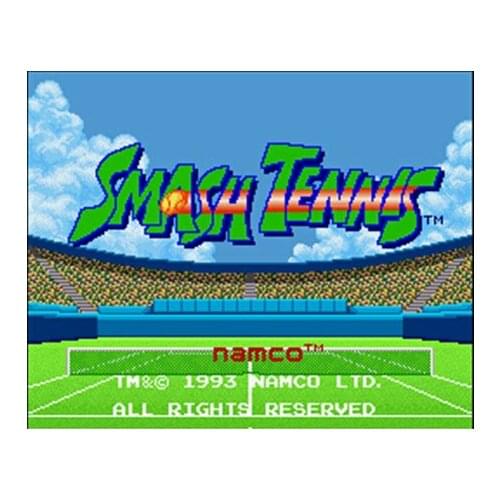 Smash Tennis NTSC Version 16 Bit 46 Pin Big Gray Game Card For USA Game Players