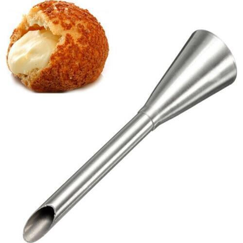 1PC Cake Piping Nozzles Stainless Steel Cream Puffs Decorating Squeeze Flower Mouth Fancy Pastry Baking Tool OK 0238