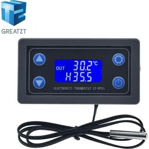 10A Thermostat Digital Temperature Controller DC 6V-30V Thermal Regulator Thermocouple Thermostat LCD Display Sensor 12V 24V