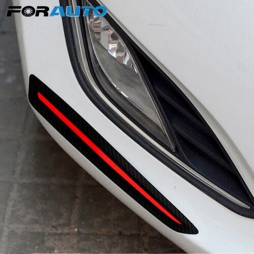 2 Pieces Car Sticker Anti Collision Bumper Scratch Protection Car Front/Rear Edge Corner Guard Strip Car-styling Auto Decoration