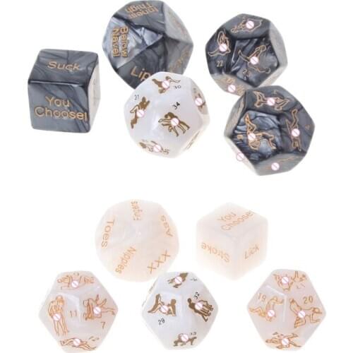5pcs Sex Dice Fun Adult Humour Game Erotic Love Sexy Posture Bar Toy Couple Gift