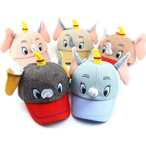 Doitbest 3 to 8 Years old Child Baseball Cap Hip Hop 2019 cartoon elephant winter kids Hat Boys Girls Caps snapback hats