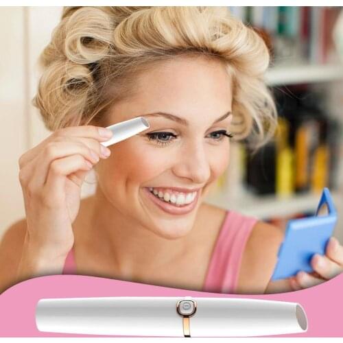1pc Electric Eyebrow Trimmer Painless Eye Brow Epilator Mini Eye Brow Shaper Shaver Razor Portable Facial Hair Remover for Women