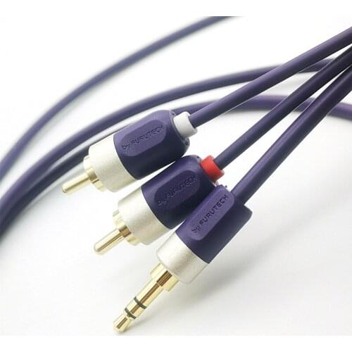 Furutech ADL id-35r HiFi RCA cable 3,5mm to 2 RCA double Lotus female plug to plug subwoofer home theater DVD VCD audio cable