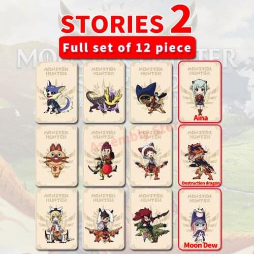 For Nintendo Monster Hunter Stories 2 amiiboes card Wings of Destruction Monster Prey 2 Wings of Destruction NFC linkage card
