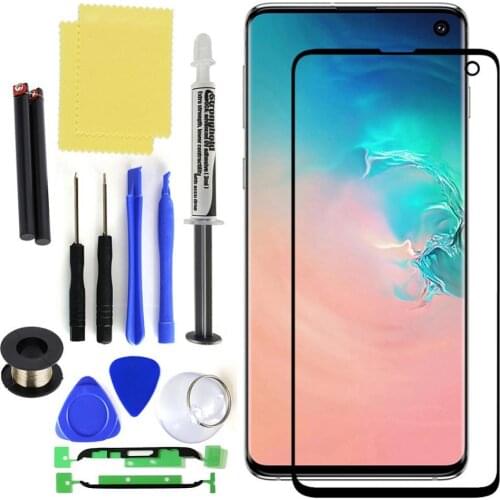 Outer Front Glass Lens Screen Replacement Kit for Samsung Galaxy S8 S9 S10 Plus