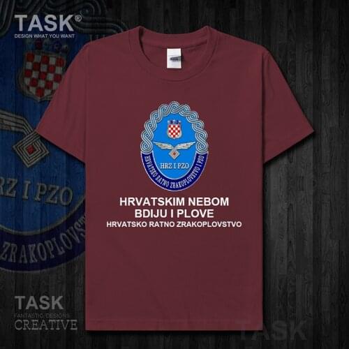 Air Force Croatia Croatian HRV t shirt new Tops Short sleeve clothes mens country casual jerseys Army Tactical Military 01