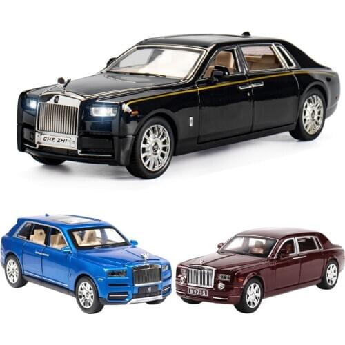 1:24 Rolls Royce Car Model Alloy Die Cast Phantom Sweptail Wraith Cullinan Luxury Cars Favorites Gift Kids Toys Free Shipping
