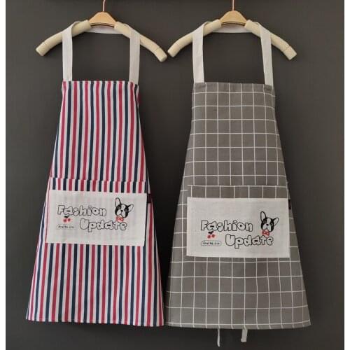 Fashionable cotton antifouling cooking home kitchen Nordic style restaurant apron