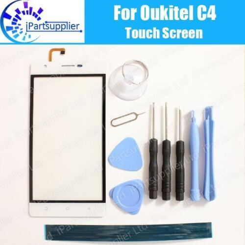 Oukitel C4 Touch Screen Digitizer 100% Guarantee Original Digitizer Glass Panel Touch Replacement For Oukitel C4 + Tools