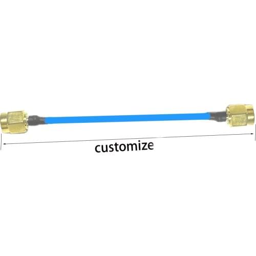 1PC SMA Male to SMA Male Plug Semi-flexible Cable RG405 with Blue Jacket Pigtail Adapter 50cm for Wireless Modem WIFI Antenna