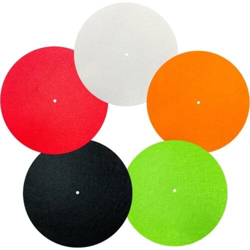 Turntable Mat Slipmat Audiophile 3mm Felt Platter Vinyl Record Players Anti-Vibration Durable Anti-Static for LP Vinyl Record