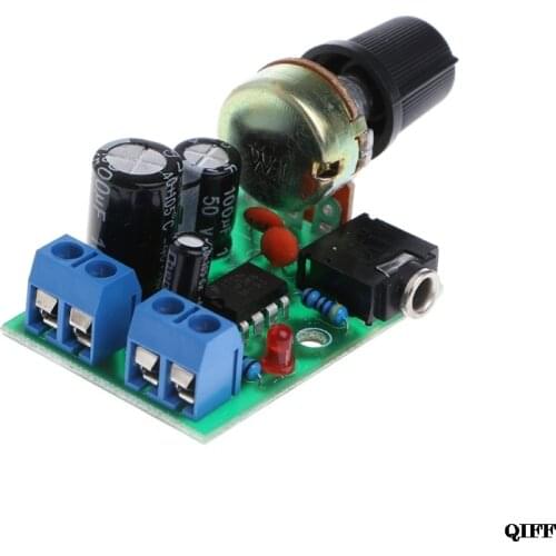 Drop Ship&Wholesale LM386 Mini Audio Power Amplifier Board DC 3V~12V 5V Module Adjustable Volume APR28