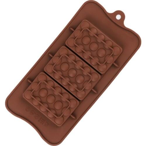 Chocolate Bar Silicone Baking Mold Cake Mold Candy Mold Non-stick For Chocolate Ice Candy Jelly Resin Cake Decoration Bakeware
