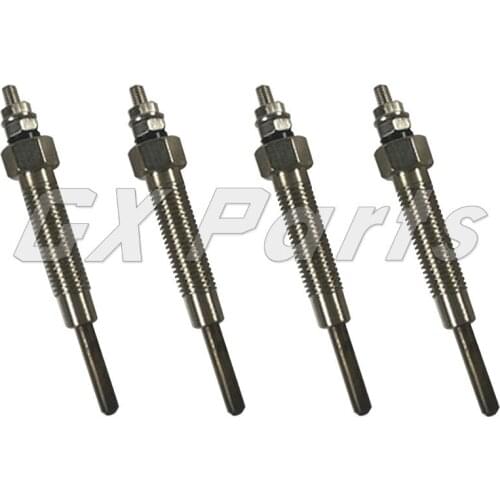 32A66-03102 4PCS Glow Plug 32A66-03100 32A66-03101 For Mitsubishi Engine S3L2 S3L S4S S4Q2 Forklift 12V F18B FD35A Peljob EB350