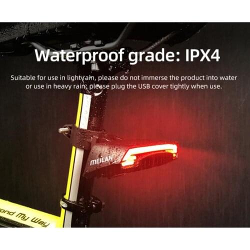 Raz Pro Bike Tail Light Smart Auto Brake Sensing Light Waterproof LED Charging Cycling Taillight Rear Light Bicycle Lamp