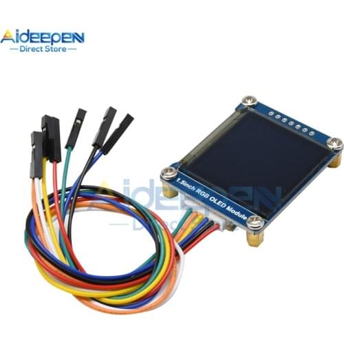 1.5inch 1.5" RGB OLED Screen Display Expansion Board Module 128X128 SSD1351 SPI I2C IIC for Arduino Raspberry Pi STM32