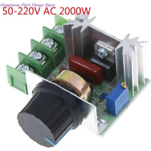 1PC 50-220V AC 2000W Speed Controller Adjustable Scr Motor Speed Regulator Governor