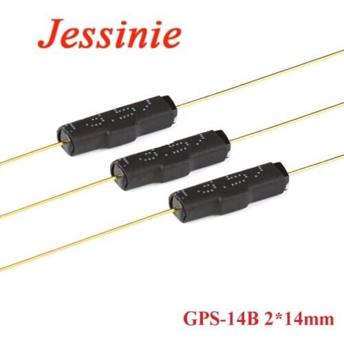 10pcs Reed Switch Plastic Type GPS-14B 2*14mm 2x14mm Sensor Anti-Vibration Damage Magnetic Switch NC Normally Closed