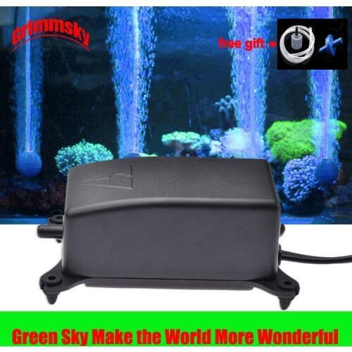 2W EU Plug Flow 1.2L/Min Fish Tank Oxygen Increasing High Performance Noiseless Small Ultra Silent Air Compressor Aquarium