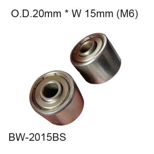 20mmOD 15mm width steel wheel with shaft hole 6mm belt conveyor wheel skate wheel Factory Supply