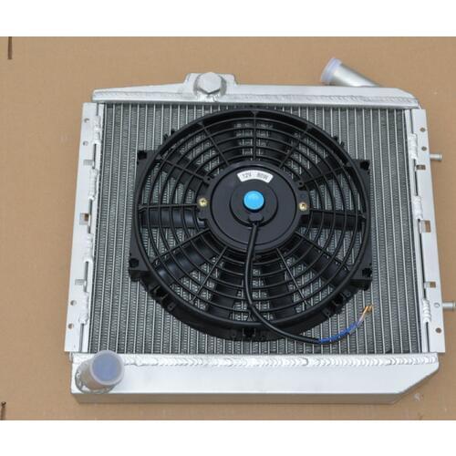 New Performance Aluminum Radiator+Fan For RENAULT 5 SUPER 5/R5 9/11 GT TURBO MT 42MM 1985-1991 1986 1987 1988 1989 1990