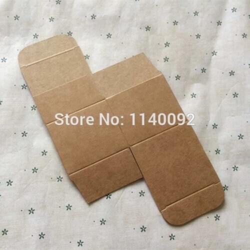Free shipping 40pcs a lot 6x6x5cm dampproof kraft paper packaging box/top grade cream box/lipstick cases/small gift packing box