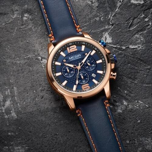 2020 MEGIR Top Brand Luxury Men Watch Waterproof Date Clock Male Sport Watches Mens Quartz WristWatch Relogio Masculino