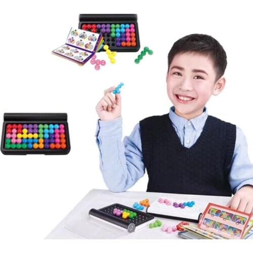 Kids Toys Pyramid Smart Games IQ Puzzler Intelligence Challenge Educational Portable Building Logic Cognitive Skill Puzzle