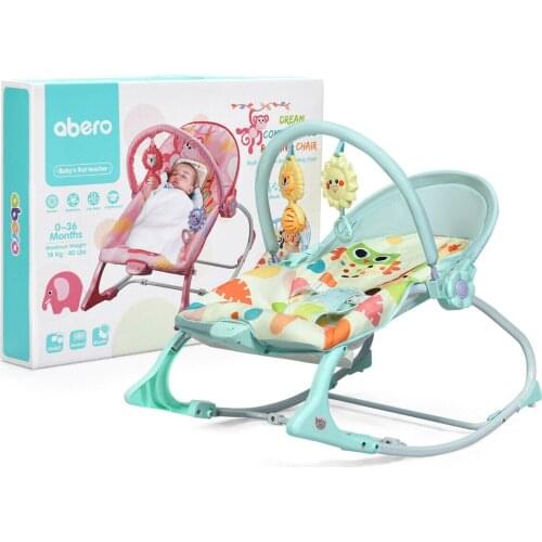 Babyjoy Baby Bouncer & Rocker Infant Adjustable Swing w/ Awning & Music