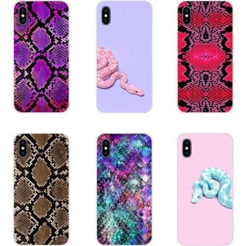 For Huawei Y5 Y6 Y7 Y9 Prime Pro GR3 GR5 2017 2018 2019 Y3II Y5II Y6II Python Snake Skin Accessories Phone Cases Covers