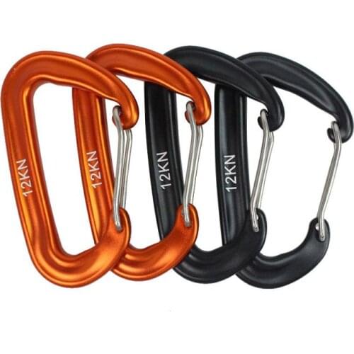 For Climbing Hammock Camping Climbing Accessories High-strength Aluminum Carabiner Fixing Hook D-ring Screw