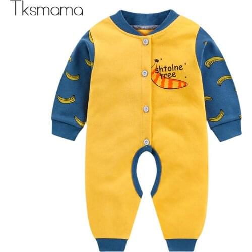Winter Autumn Clothing For Baby Monkey Banana New Born Boy Clothes Infant Unisex Baby Clothes Long Sleeve Rompers