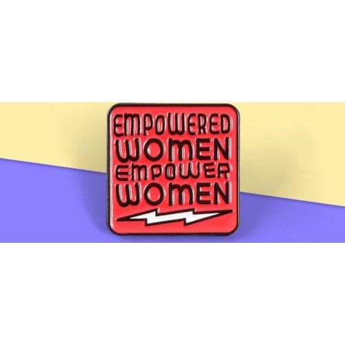 Red Brooches Enamel Pins Shirt Denim Badge Gift