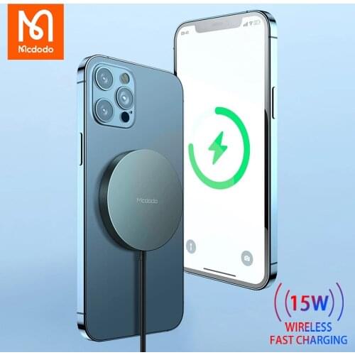 Mcdodo 15W Magnetic Wireless Charger For iPhone 12 mini Pro Max Fast Wireless Charging Pad Induction Charger For Samsung Xiaomi